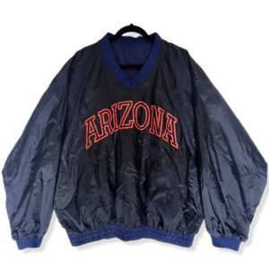 90s VTG Fan Gear Arizona Wildcats College Reversible Windbreaker-NWOT-Men's Lrg